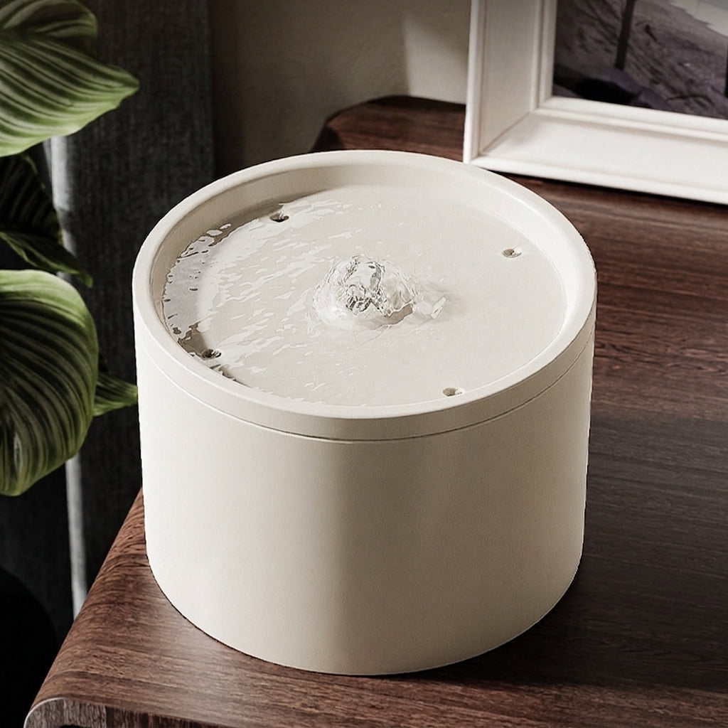 Ceramic cat water fountain for daily hydration