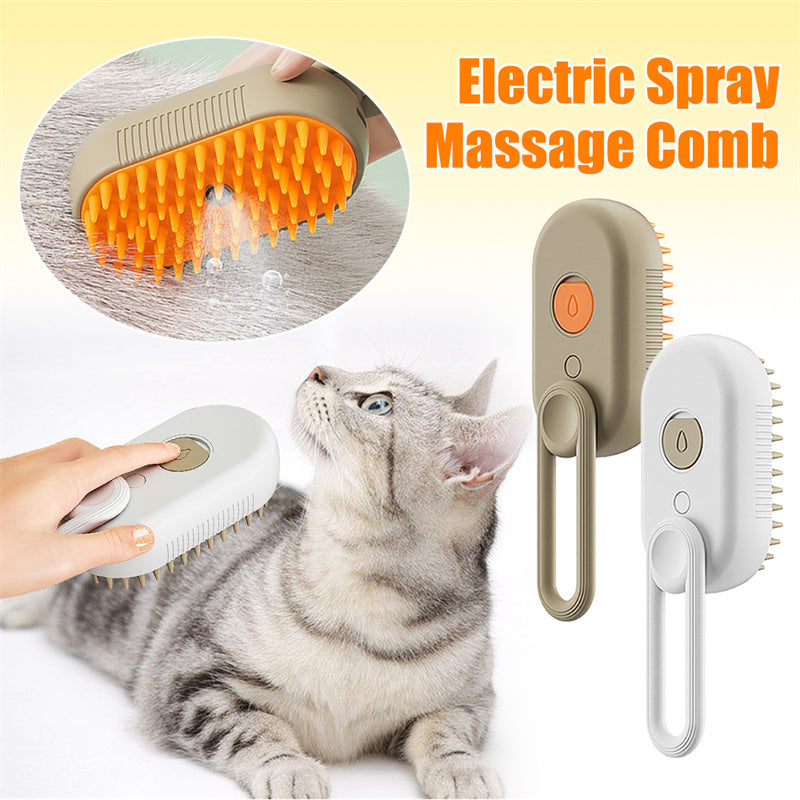 Additional view of SteamCare 3-in-1 pet grooming brush for cats and dogs