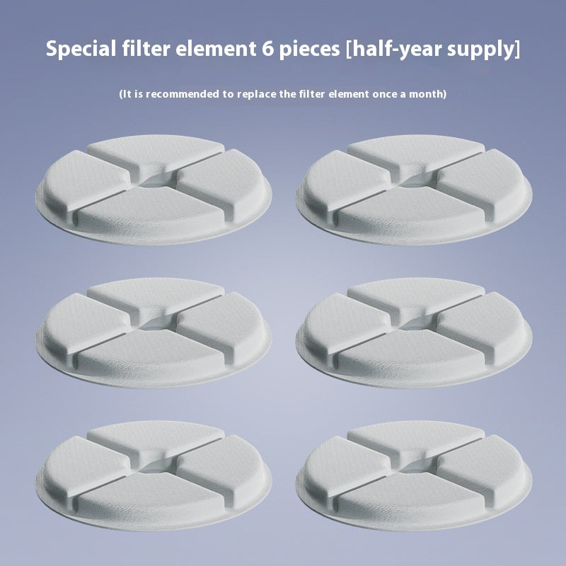 Additional view of Ceramic cat water fountain and replacement filters