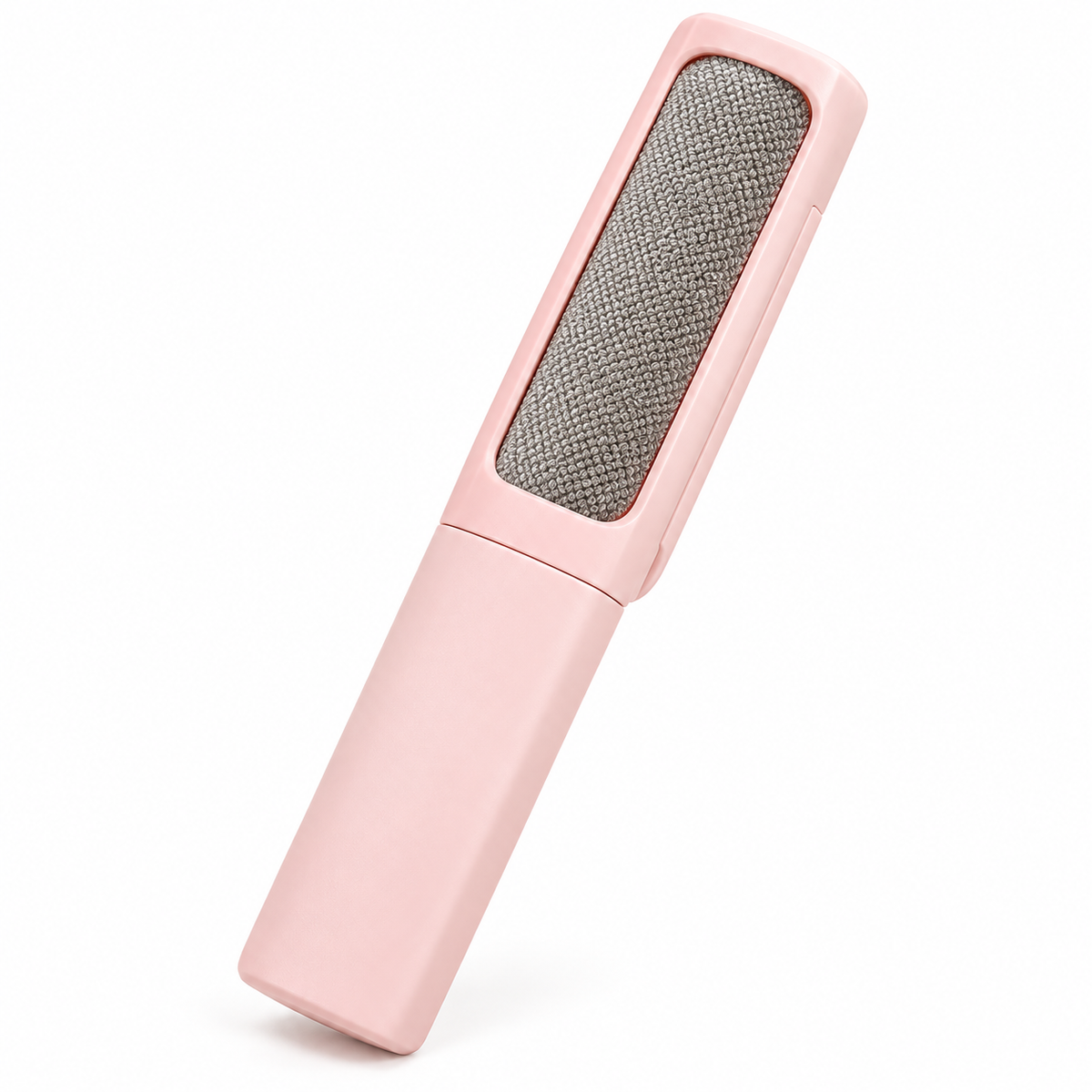 Pink reusable self-cleaning pet hair remover